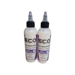 2 Bottles Eco Style Color Brilliance boosters mix in oil serum 4oz color protect
